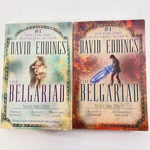 2 Book Lot: 2002 THE BELGARIAD by David Eddings Complete Omnibus 5 Book Series